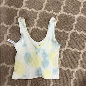 Tie-Dye Ribbed Tank Top